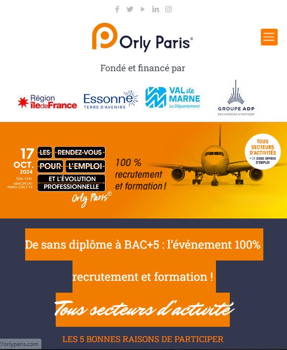 Les Rendez-vous pour l'emploi Paris orly